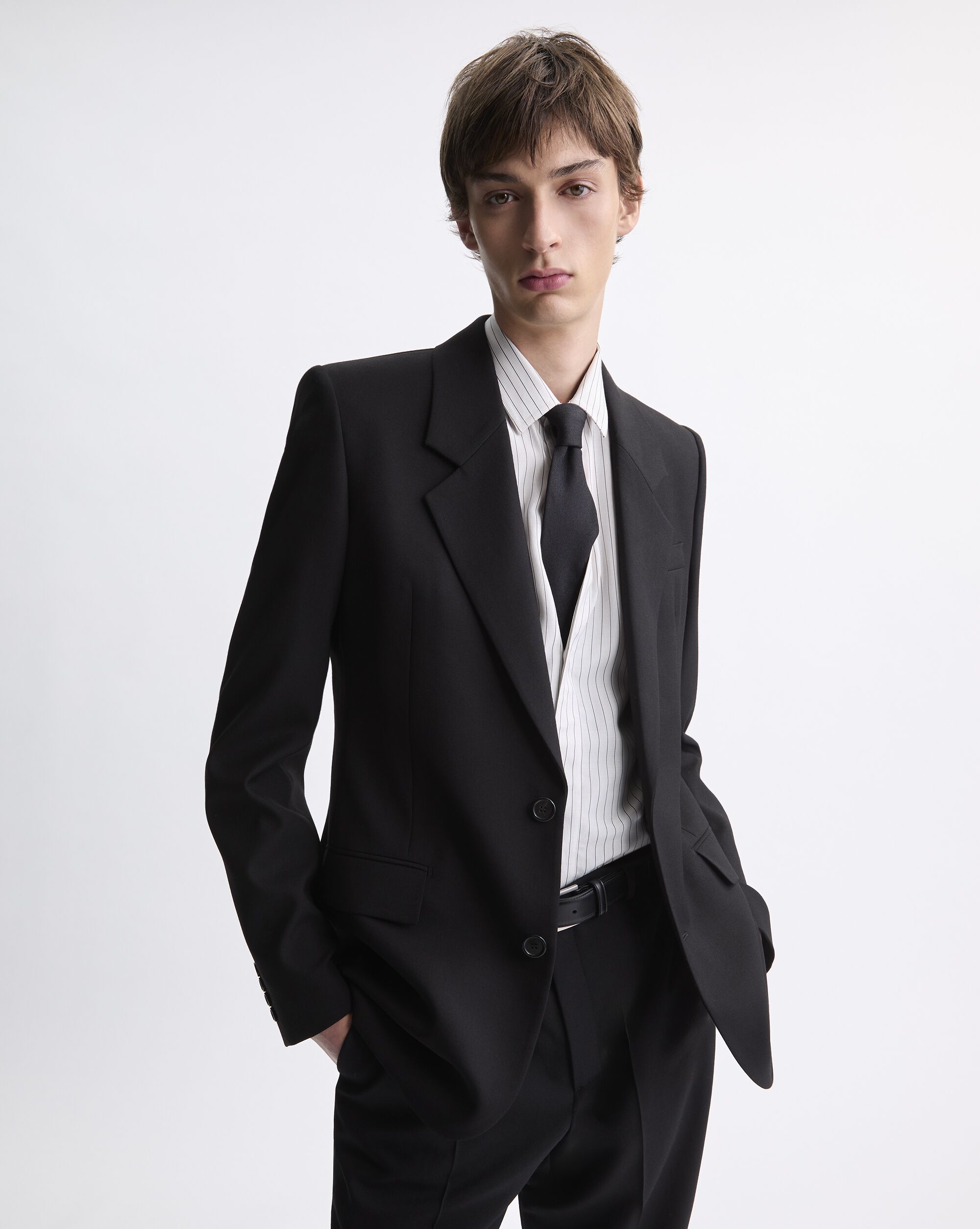 ジャケット（ウールギャバジン） ブラック | Saint Laurent | YSL JA-JP