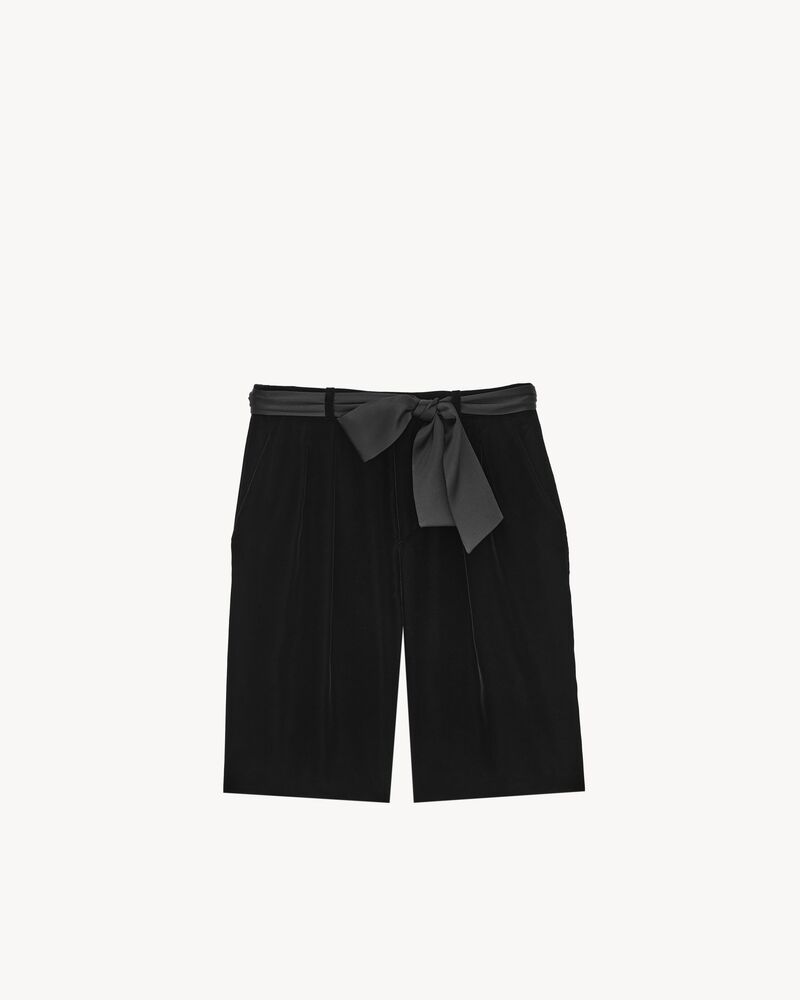 bermuda shorts in velvet
