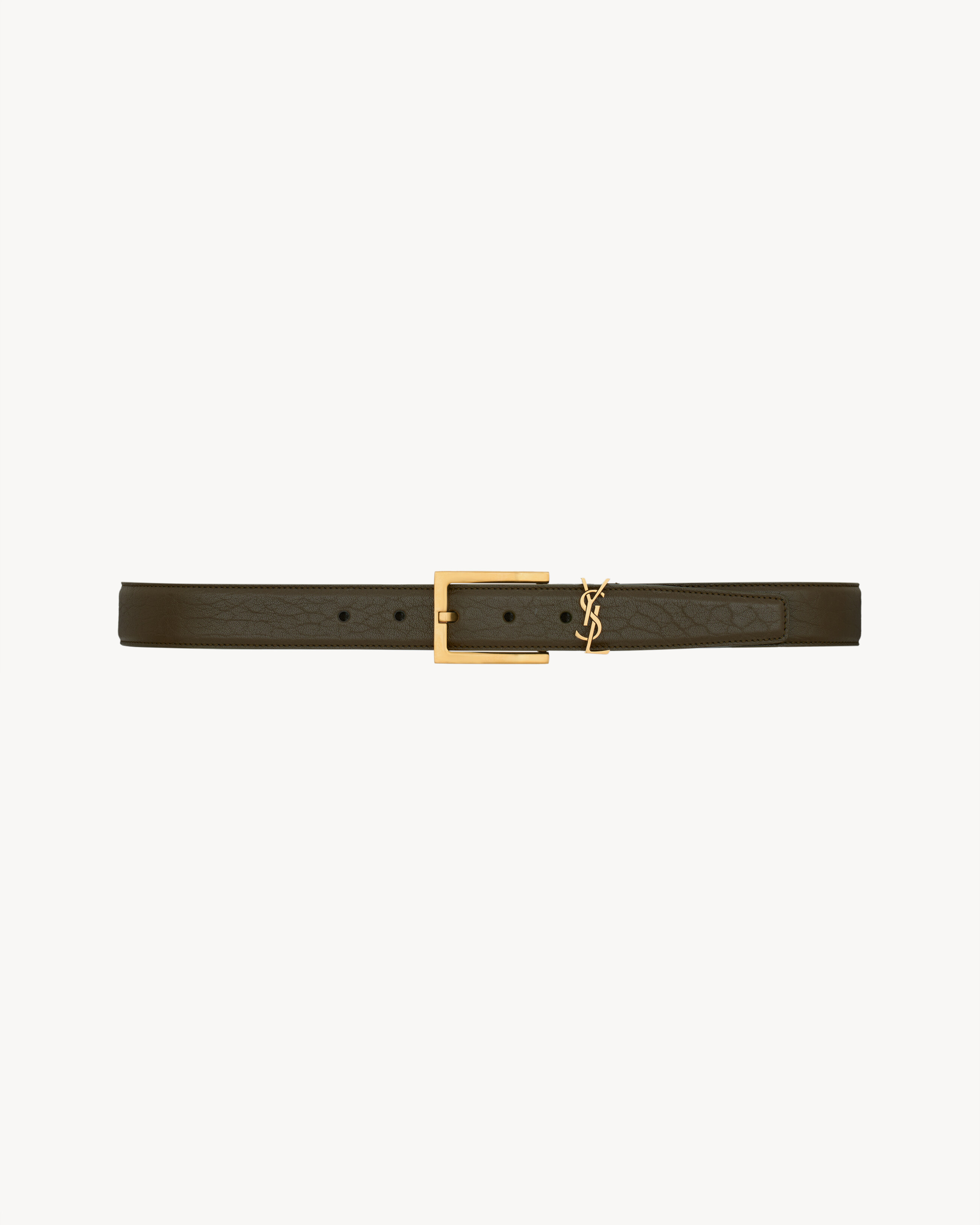 CASSANDRE belt in grained lambskin