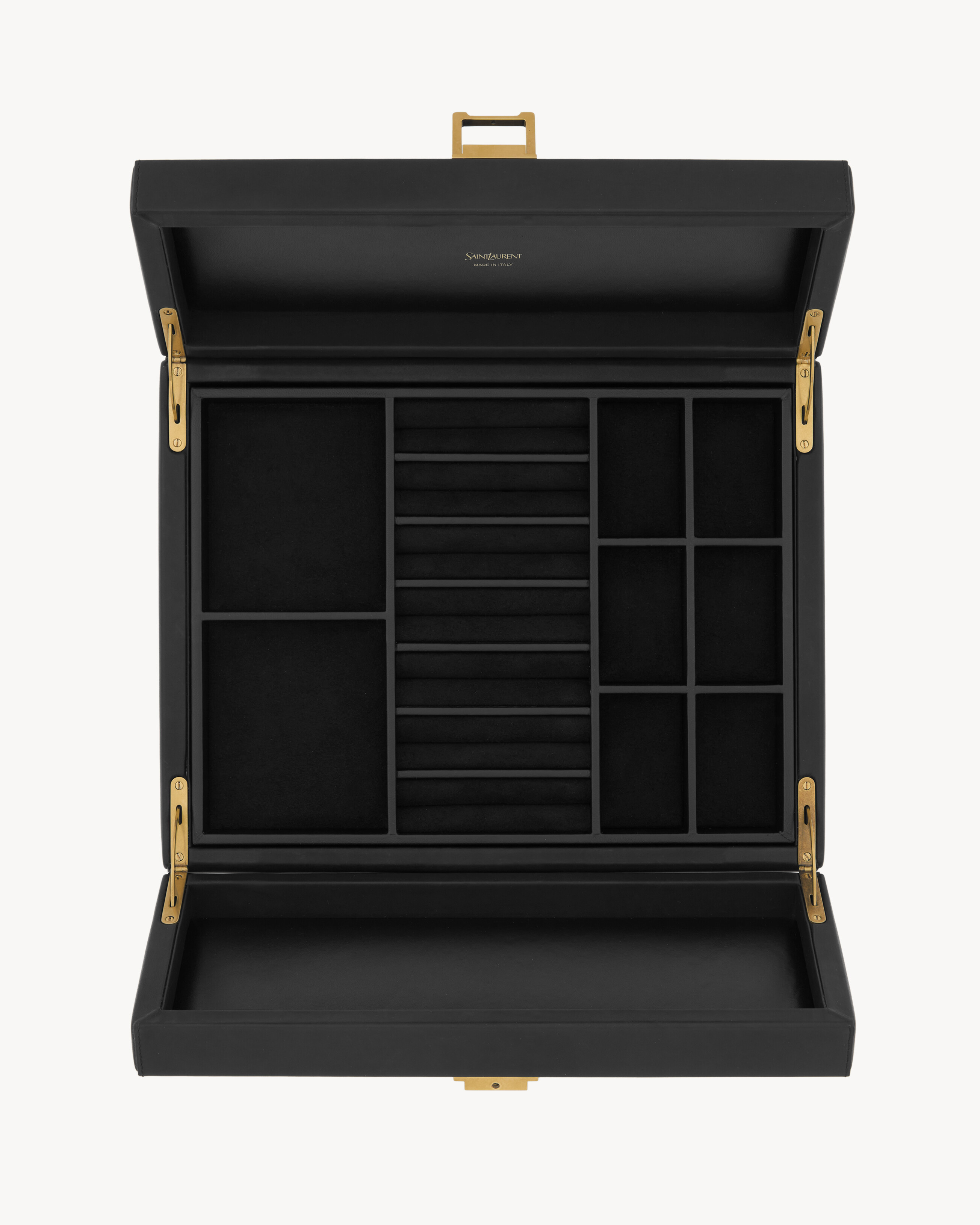 Music Box Ysl JEWELRY BOX IN LEATHER in Black | Saint Laurent | YSL US