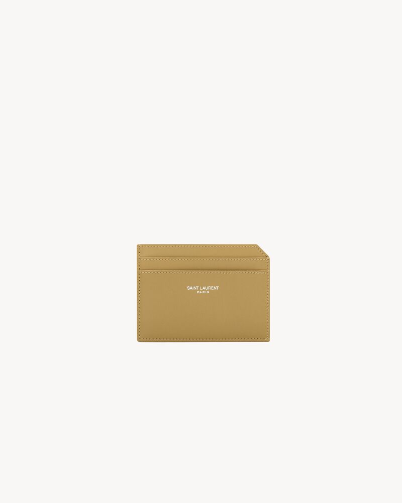 Saint Laurent Paris open card case in smooth leather