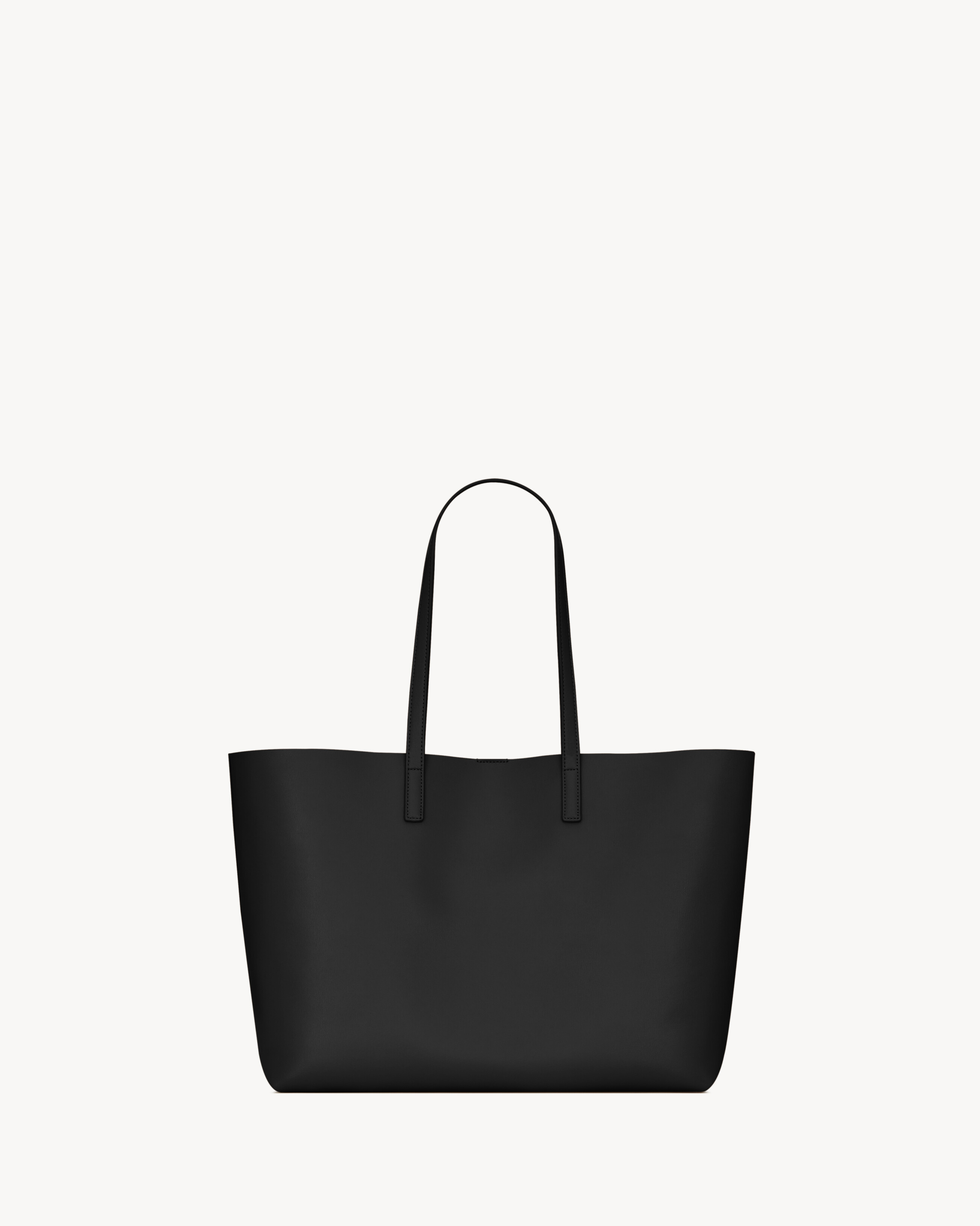 Shopping Saint Laurent in leather