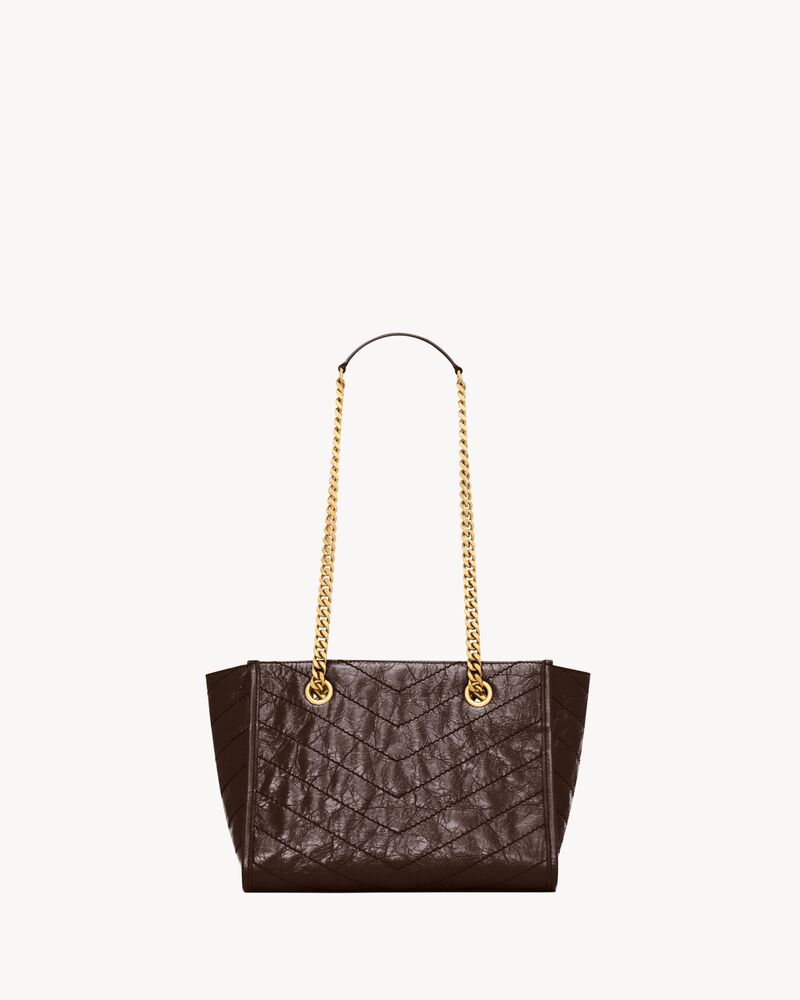 NIKI small shopping in vintage leather