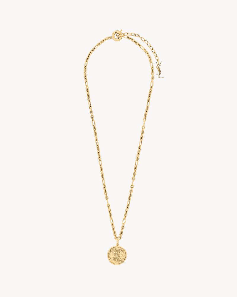 CASSANDRE medallion necklace in metal