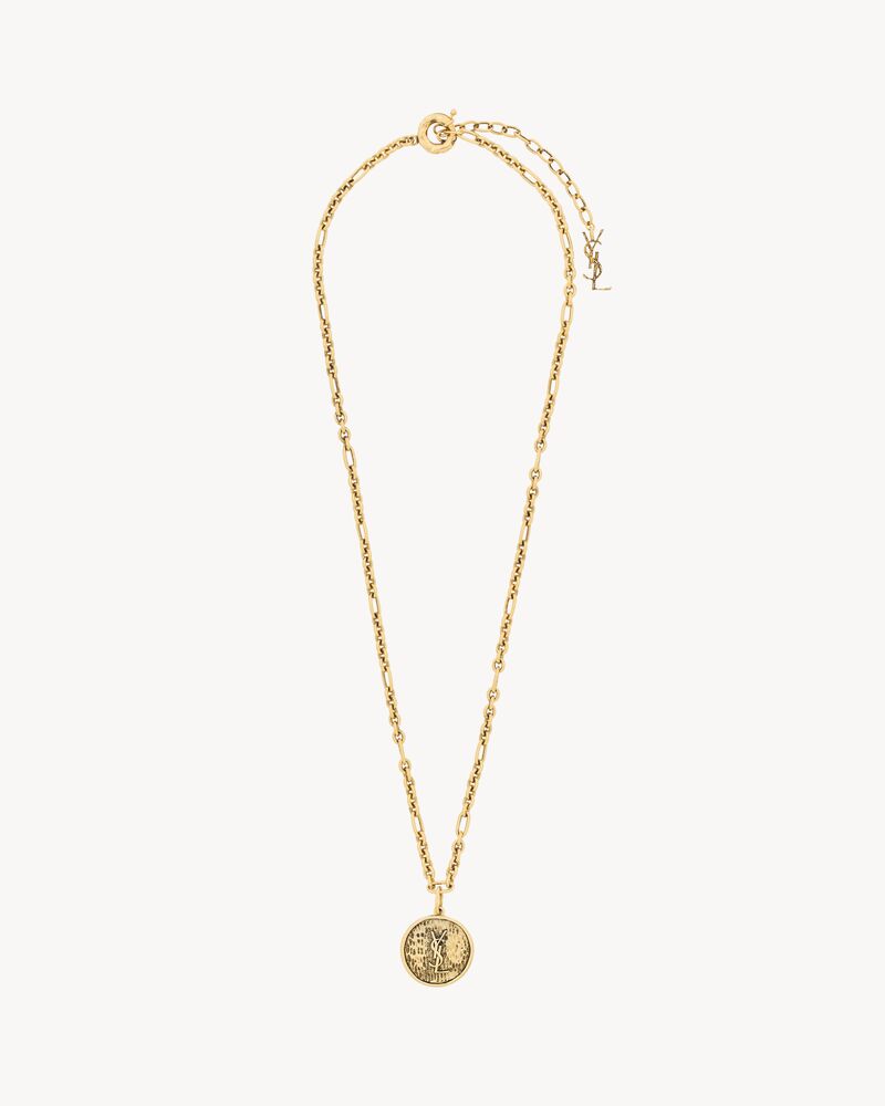 CASSANDRE medallion necklace in metal