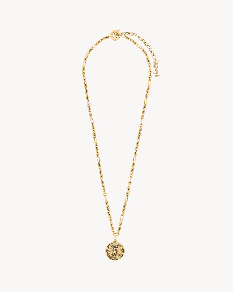 CASSANDRE medallion necklace in metal