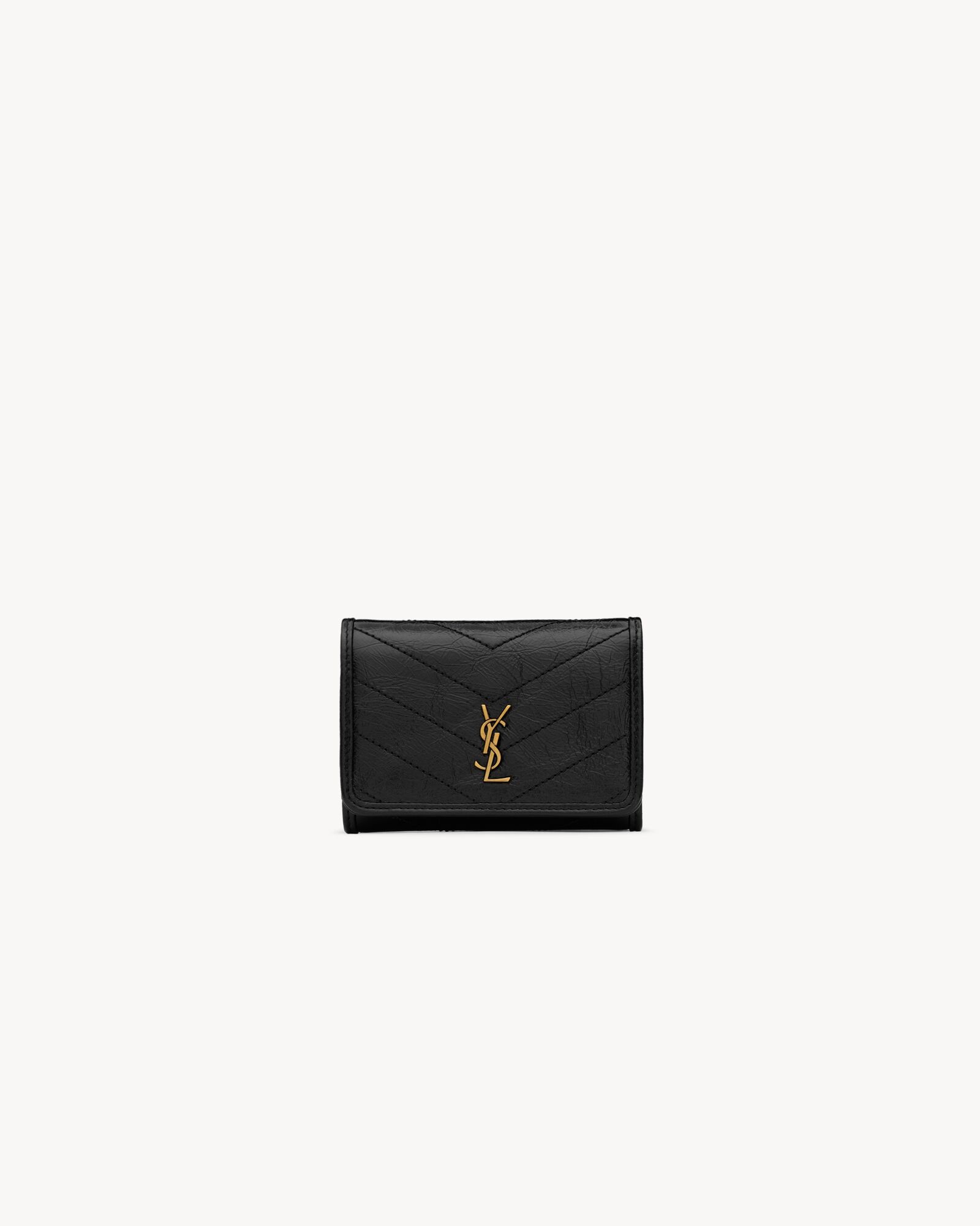NIKI slim tri-fold wallet in vintage leather — 872826AAGSA1000