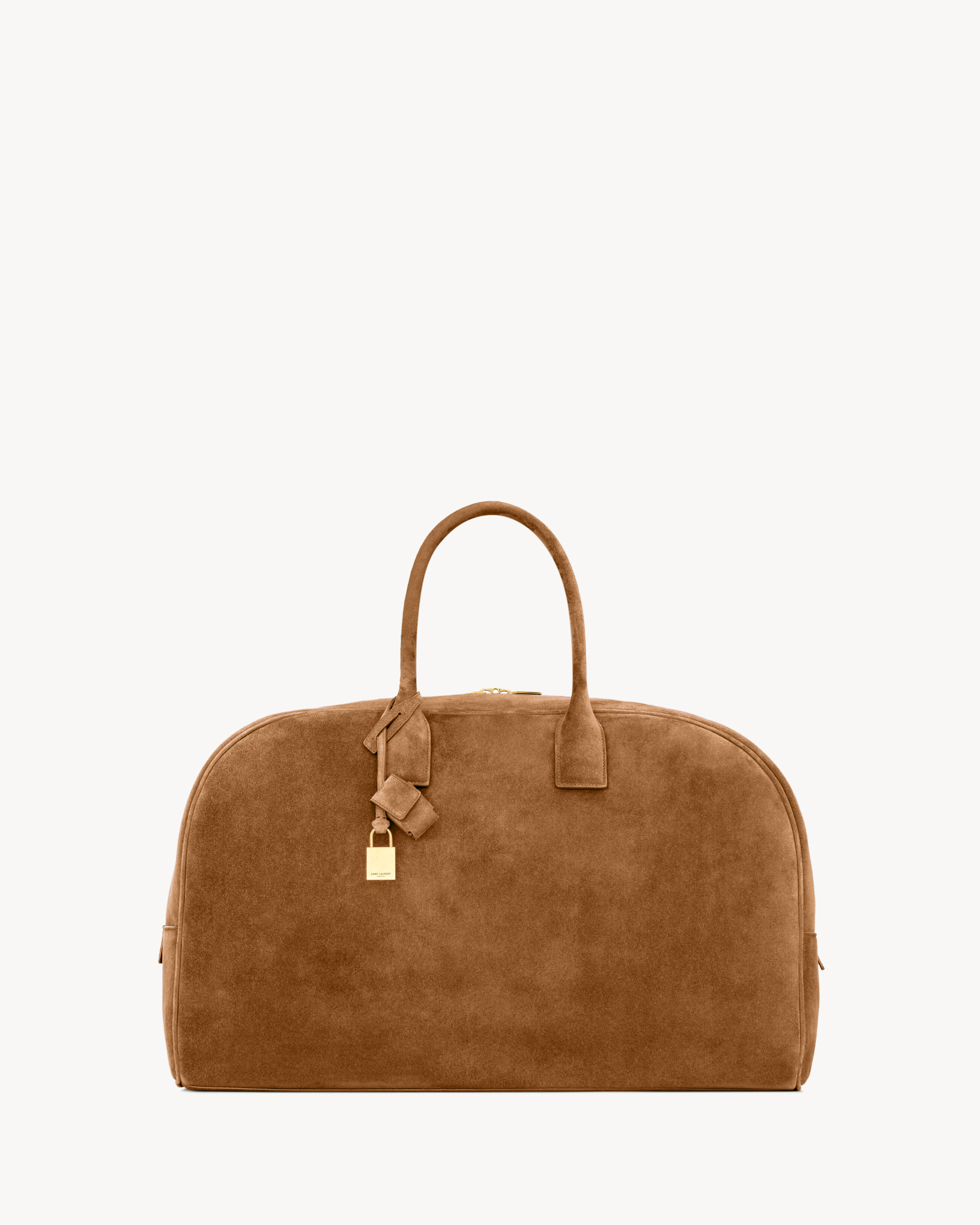 LARGE BOWLING duffle in suede