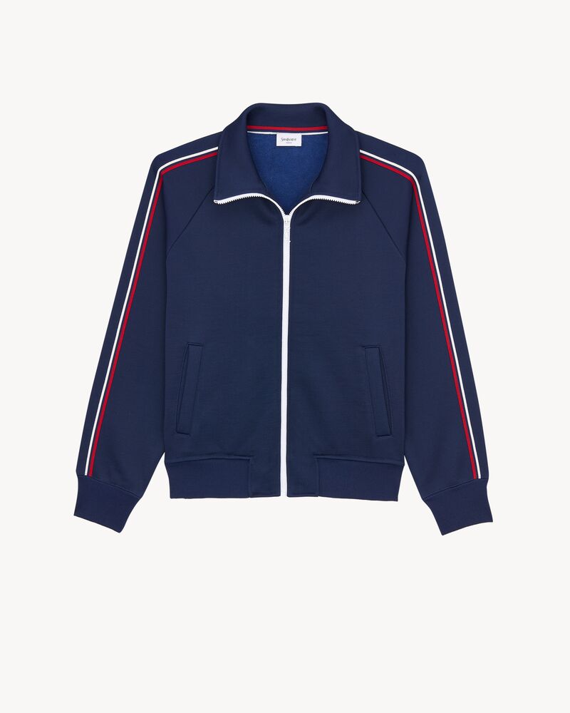 track jacket in cotton and nylon