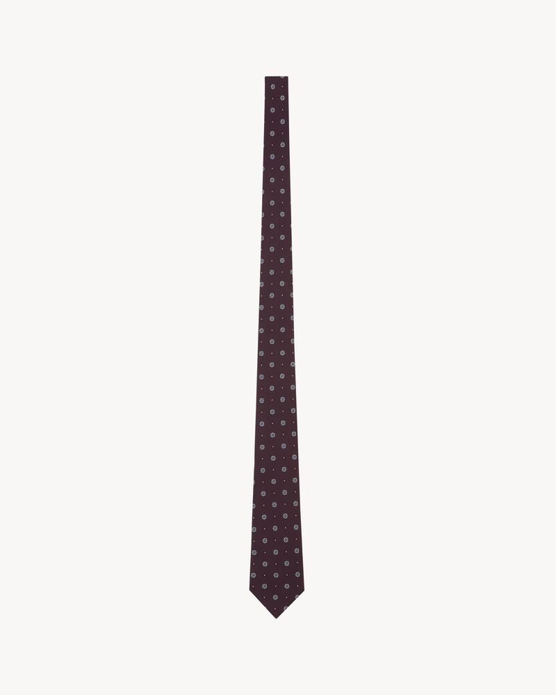 tie in silk jacquard
