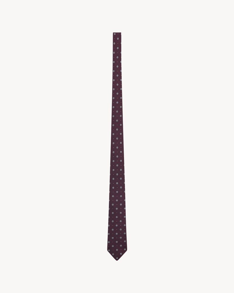 Cravatta in jacquard di seta