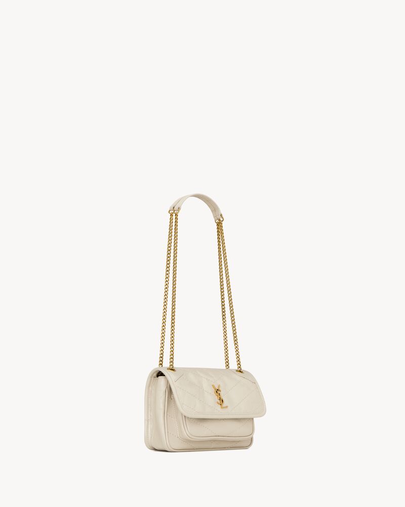 NIKI mini in vintage leather in White | Saint Laurent | YSL US