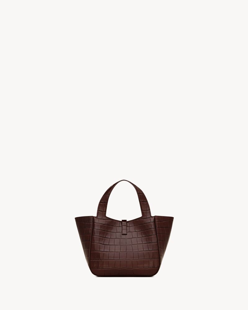 LE 5 À 7 BABY BEA in crocodile-embossed leather