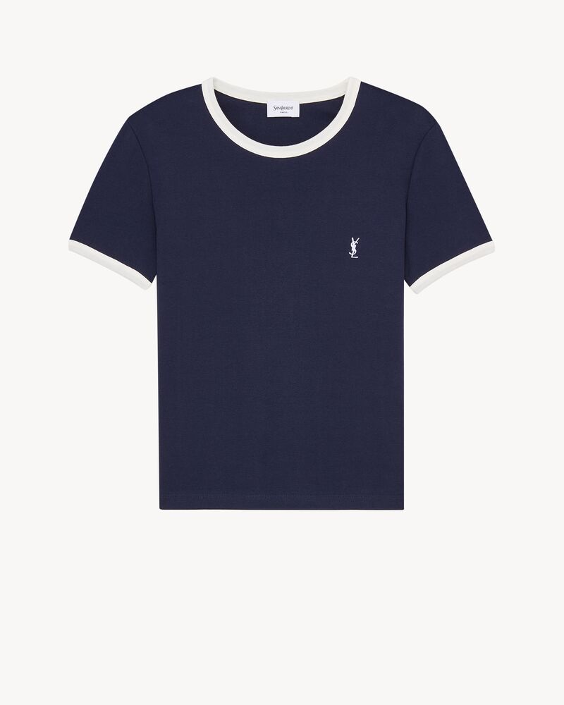 CASSANDRE T-shirt in ribbed cotton jersey