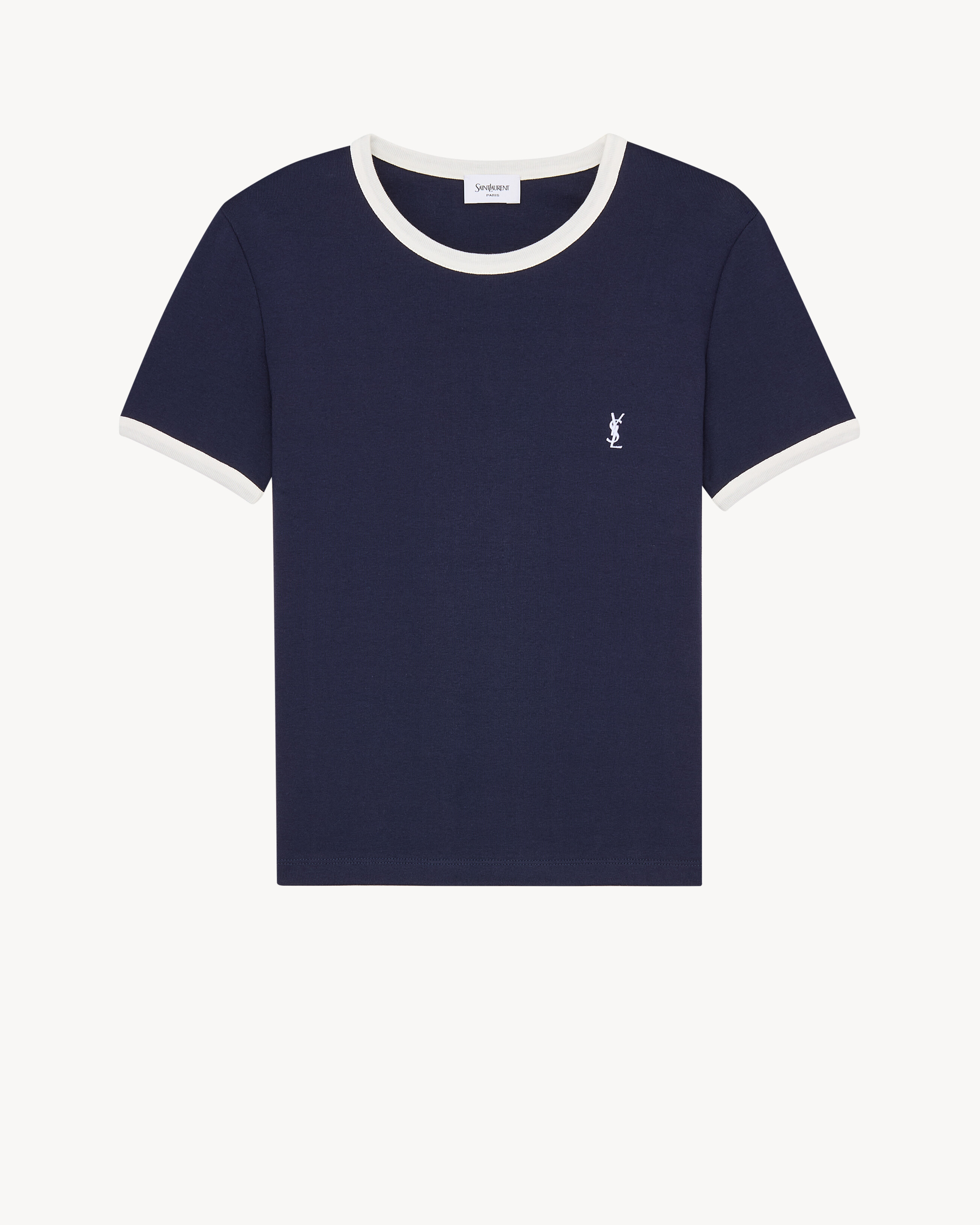 CASSANDRE T-shirt in ribbed cotton jersey