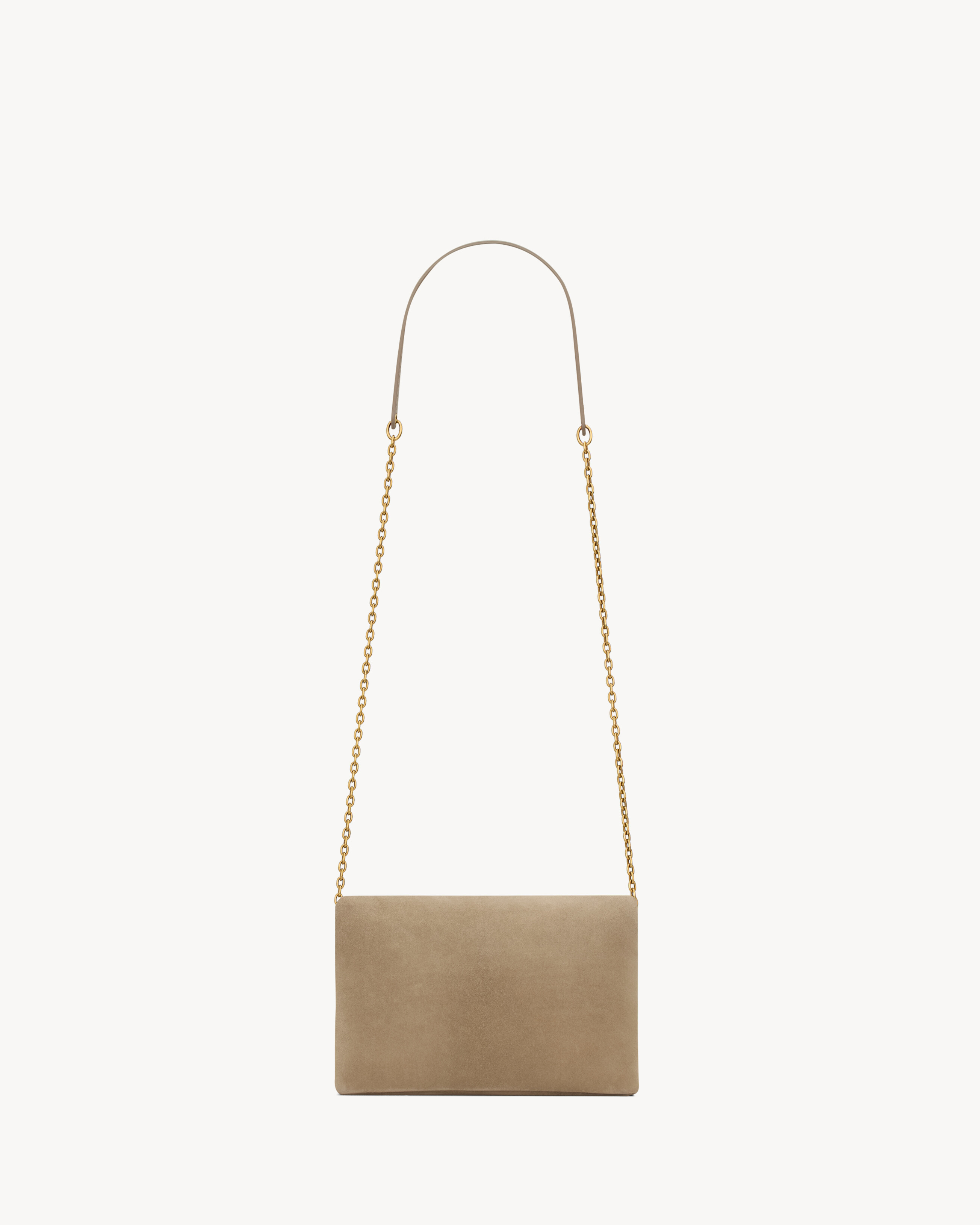 CASSANDRE small chain pouch in suede
