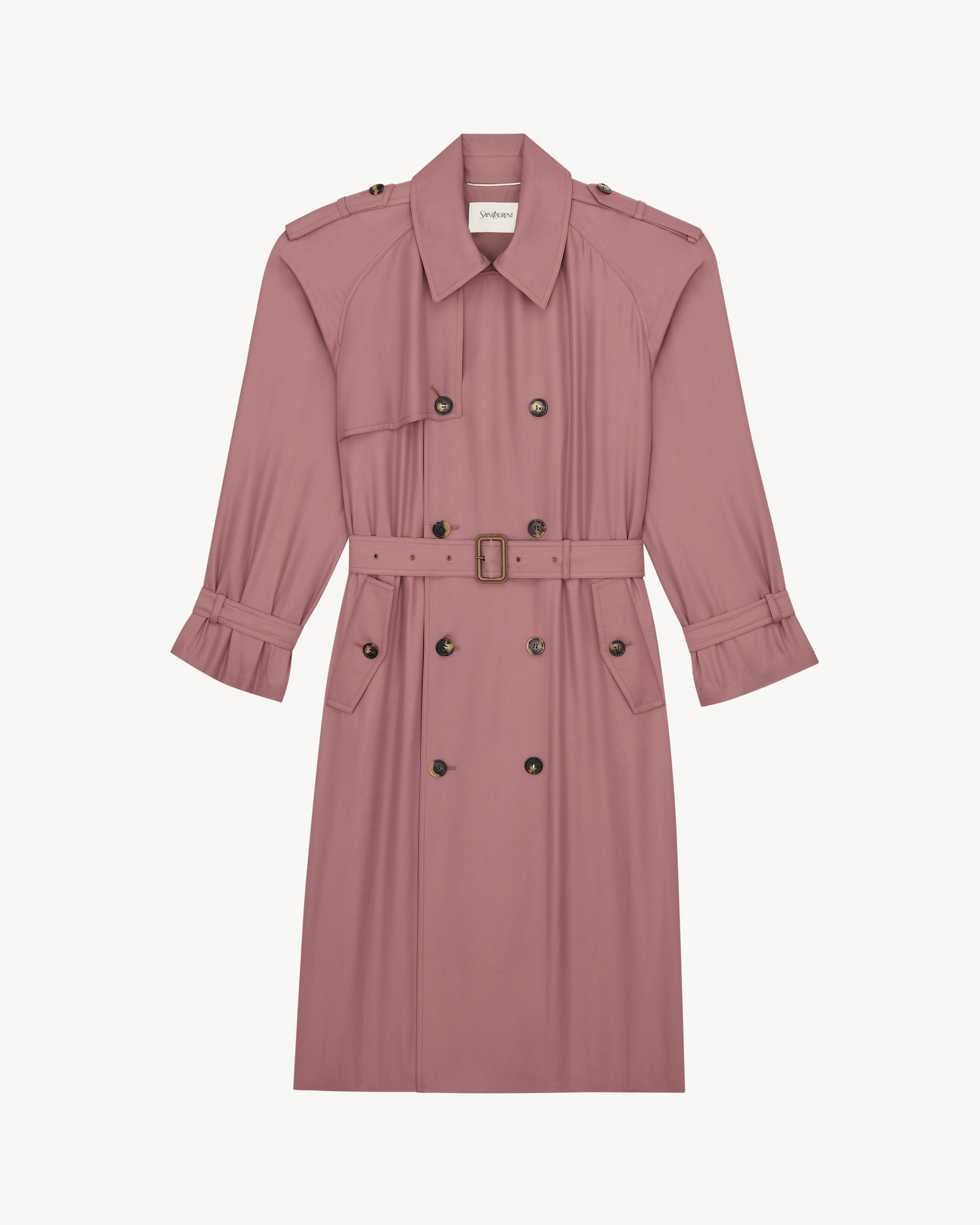 trench coat in satin