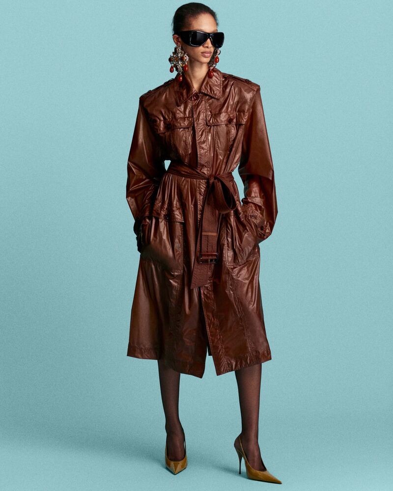 saharienne trench coat in nylon