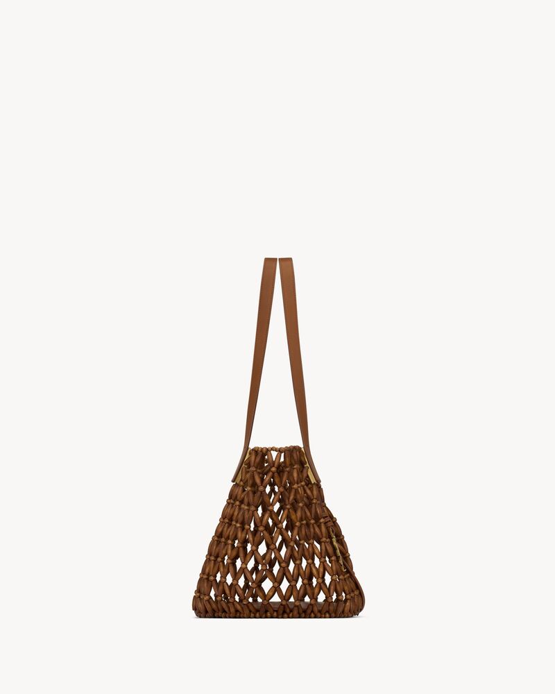 PANIER small in wood beads