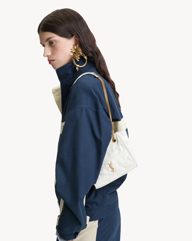 NIKI mini shopping en cuir vintage