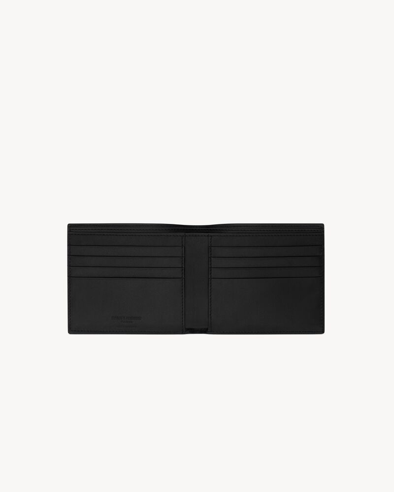 Saint Laurent Paris EAST/WEST wallet in ripple leather