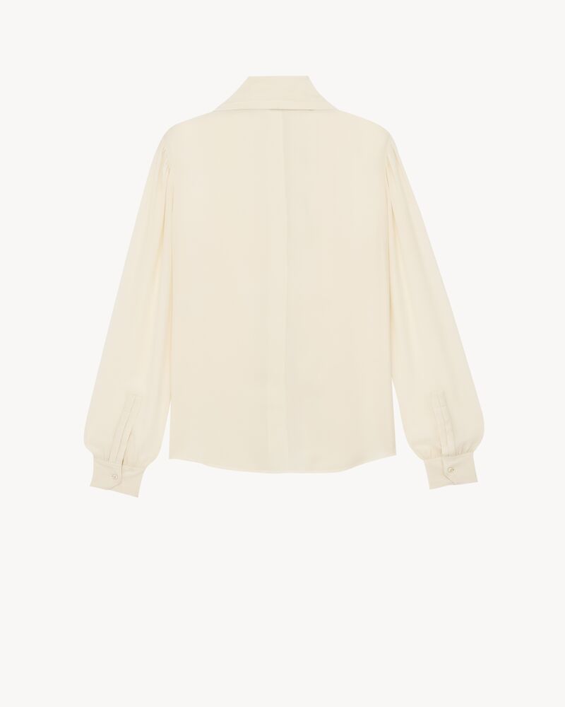 lavallière blouse in silk crepe de chine