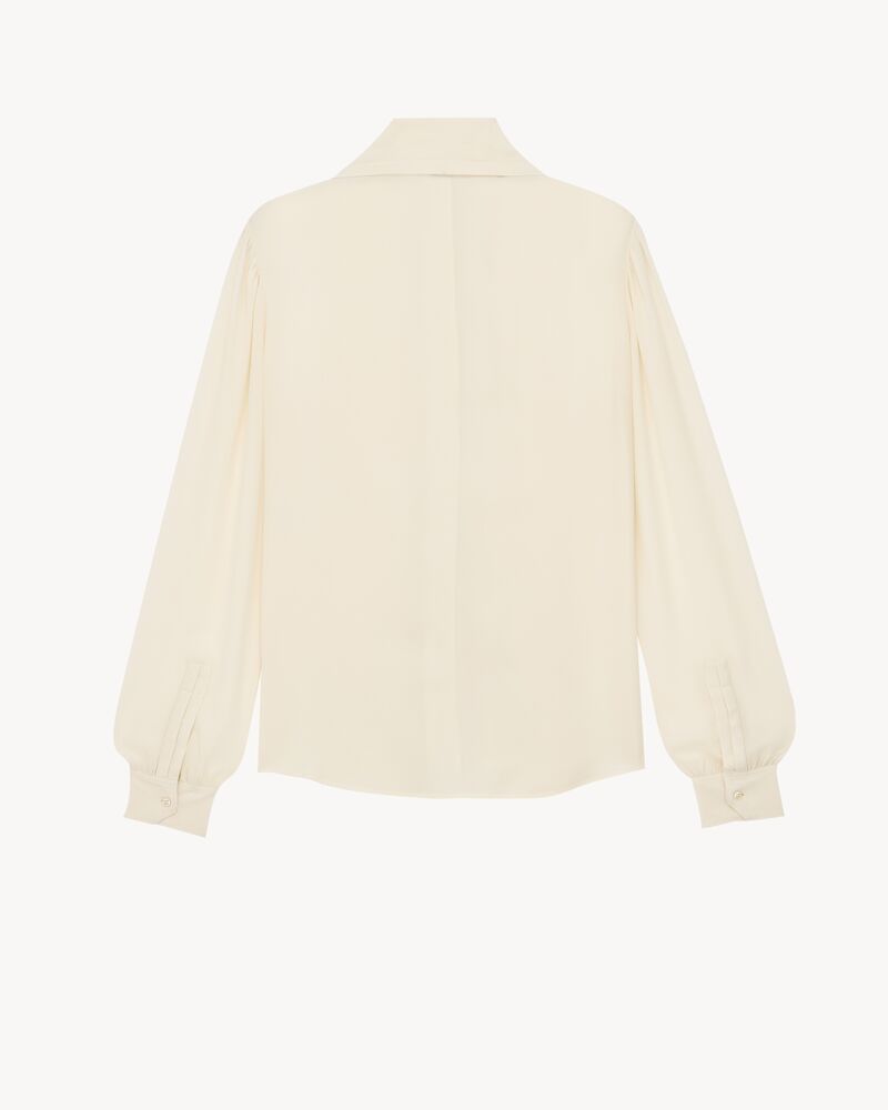 lavallière blouse in silk crepe de chine