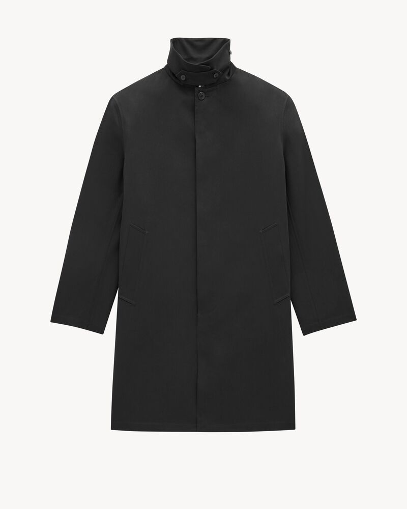 Coat in water-repellant canvas