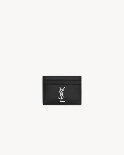 CASSANDRE card case in smooth leather in Black | Saint Laurent