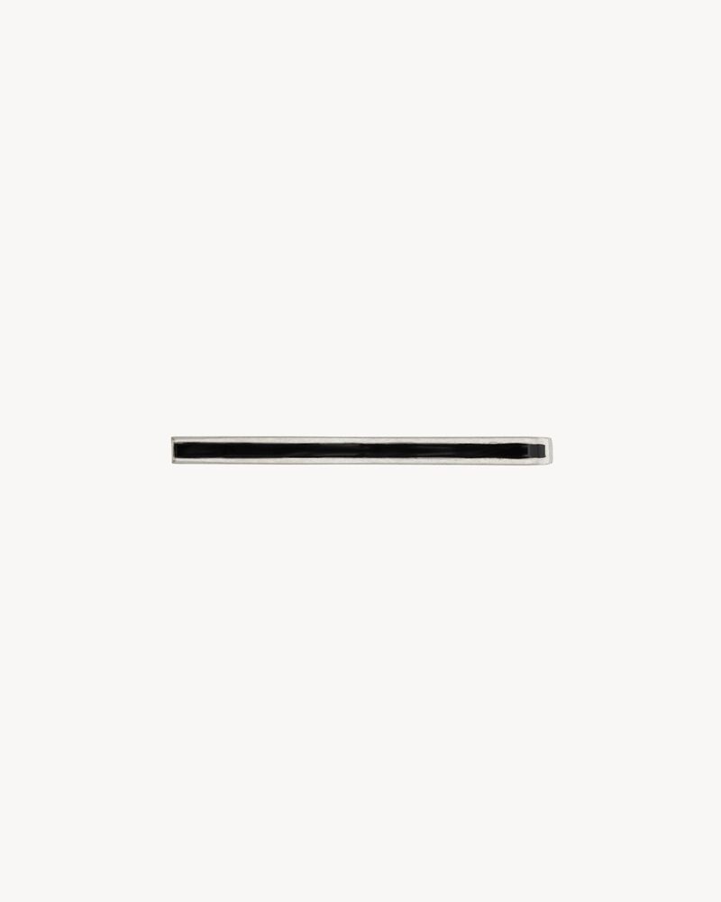tie clip in metal and enamel