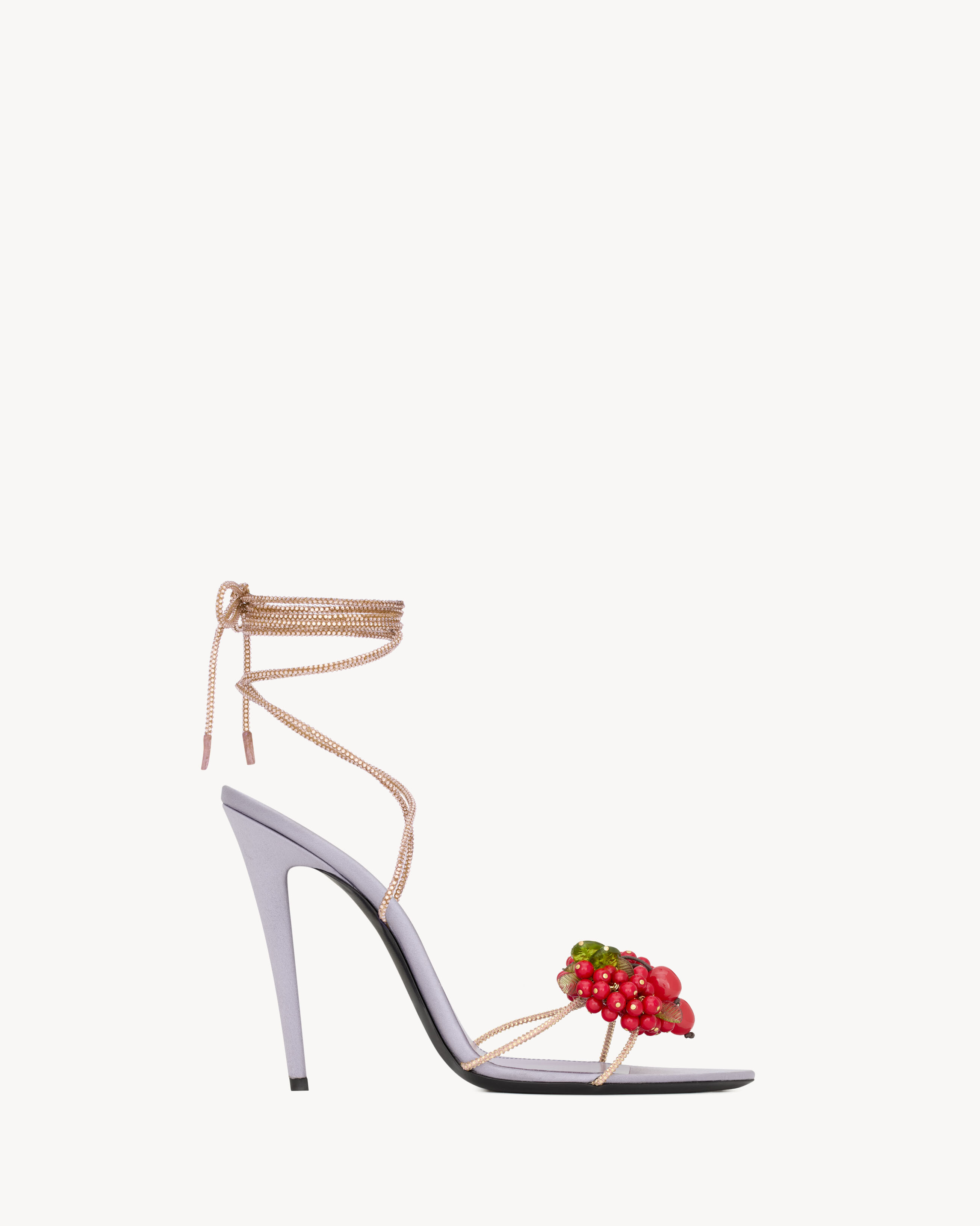 MON CHÉRI sandals in suede and rhinestones