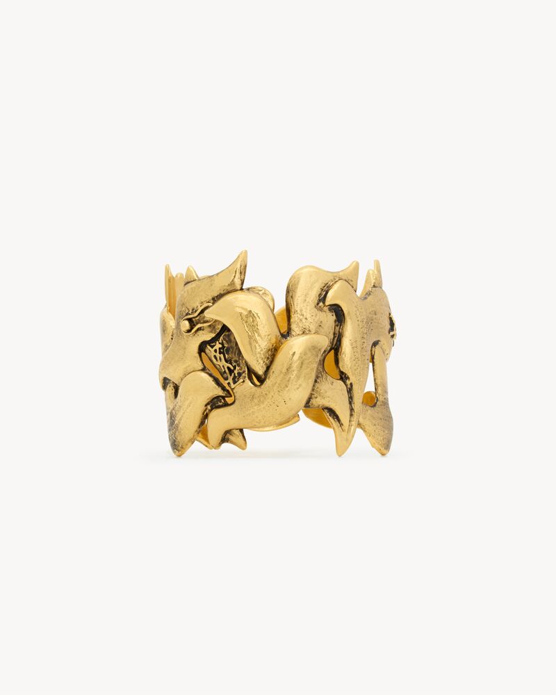 dove cuff in brass