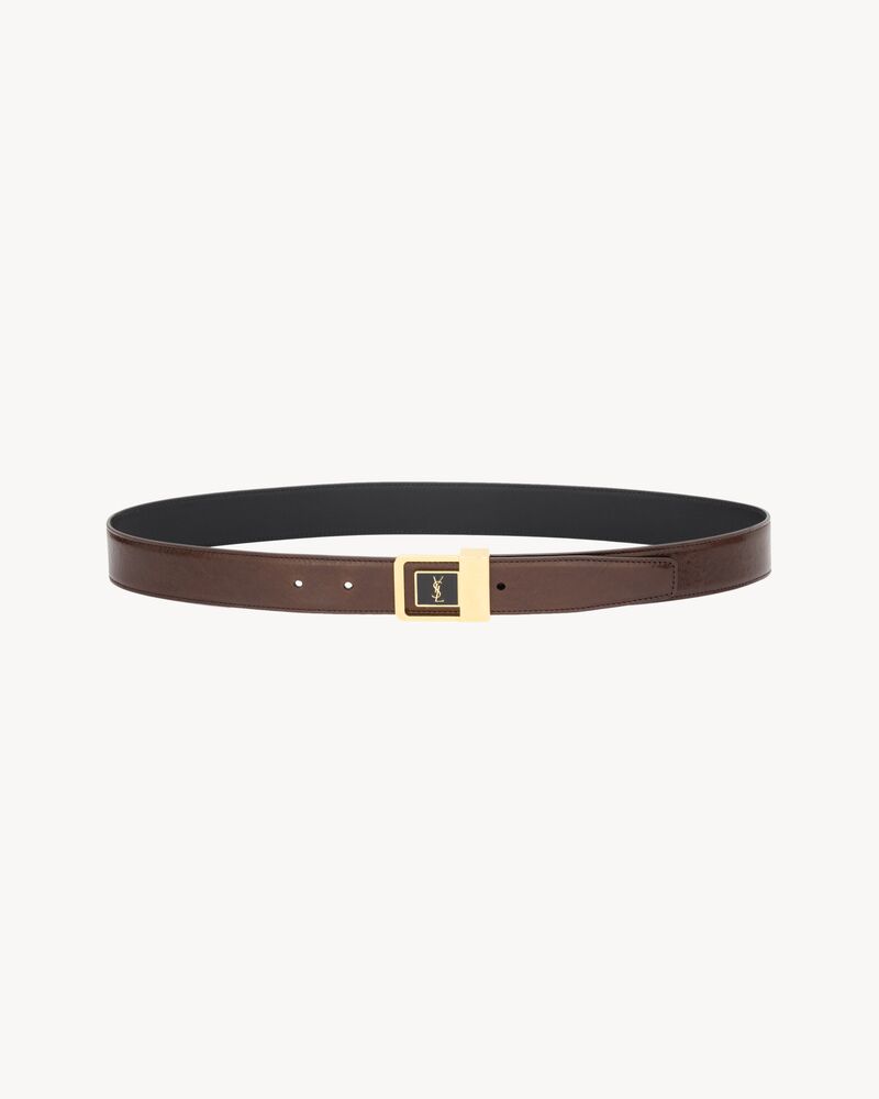 LA 66 buckle belt in smooth leather