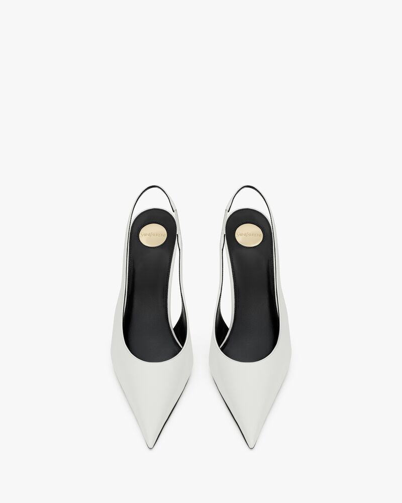 P.A.R.I.S. slingback pumps in smooth leather