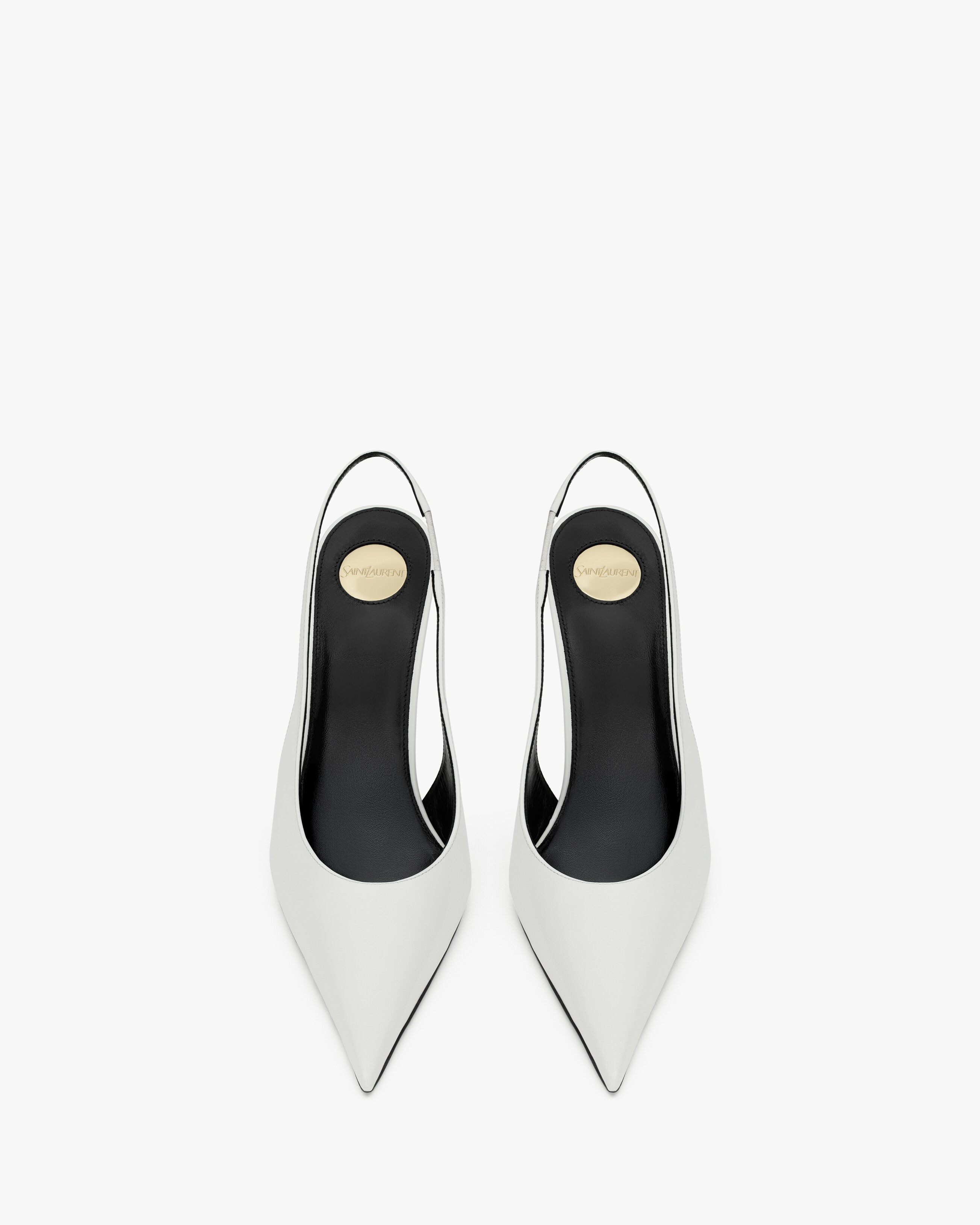 P.A.R.I.S. slingback pumps in smooth leather