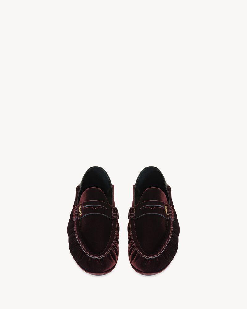 LE LOAFER可折叠丝绒乐福鞋