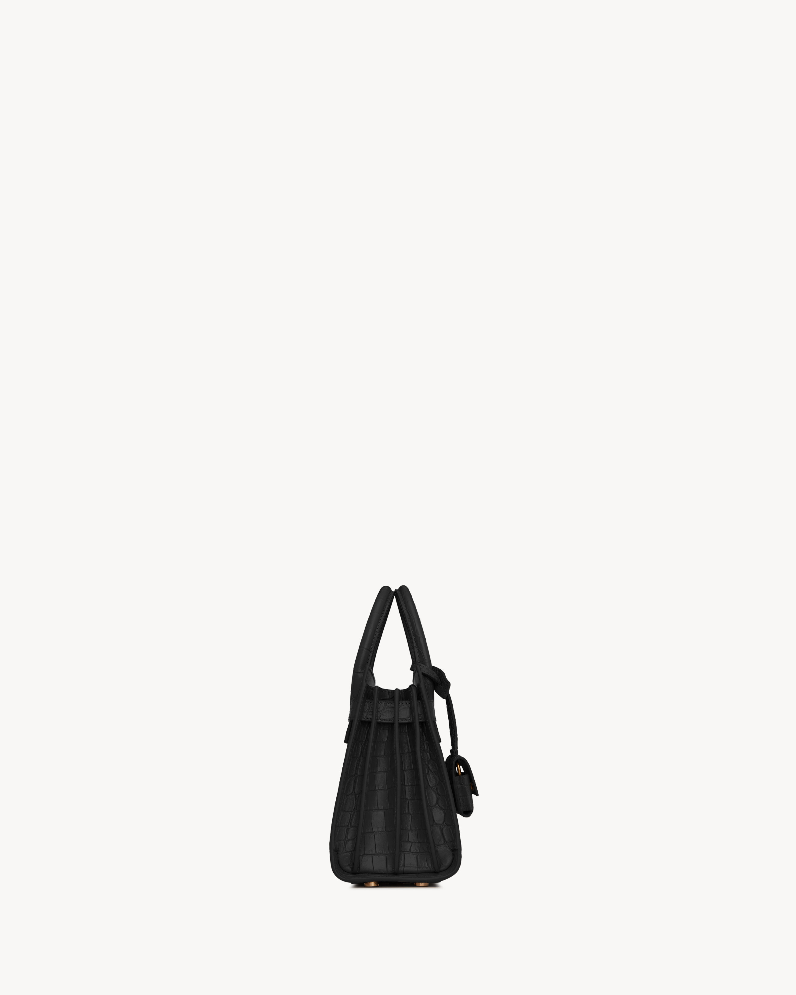 SAC DE JOUR IN CROCODILE-EMBOSSED LEATHER – NANO