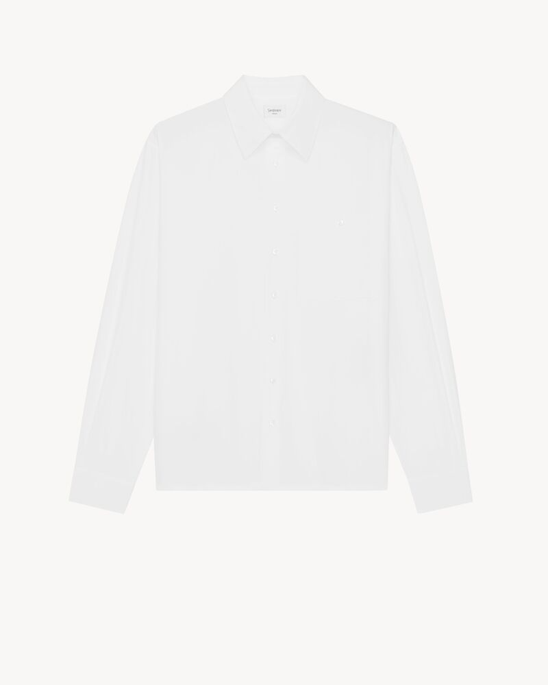 shirt in silk poplin