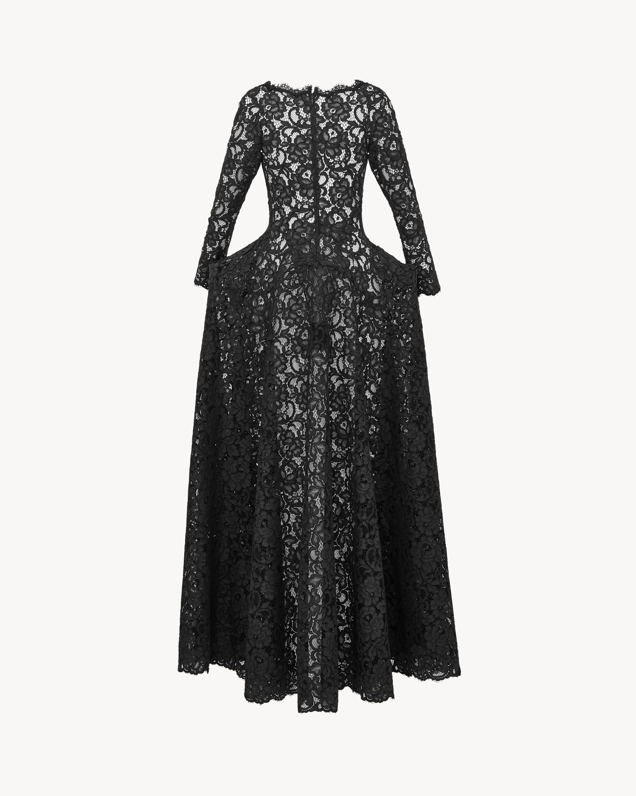 couture gown in lace