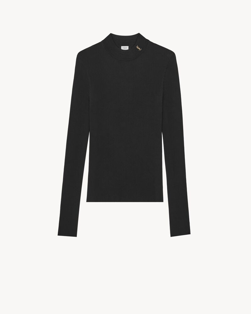 Ribbed Sweater Cassandre in Silk