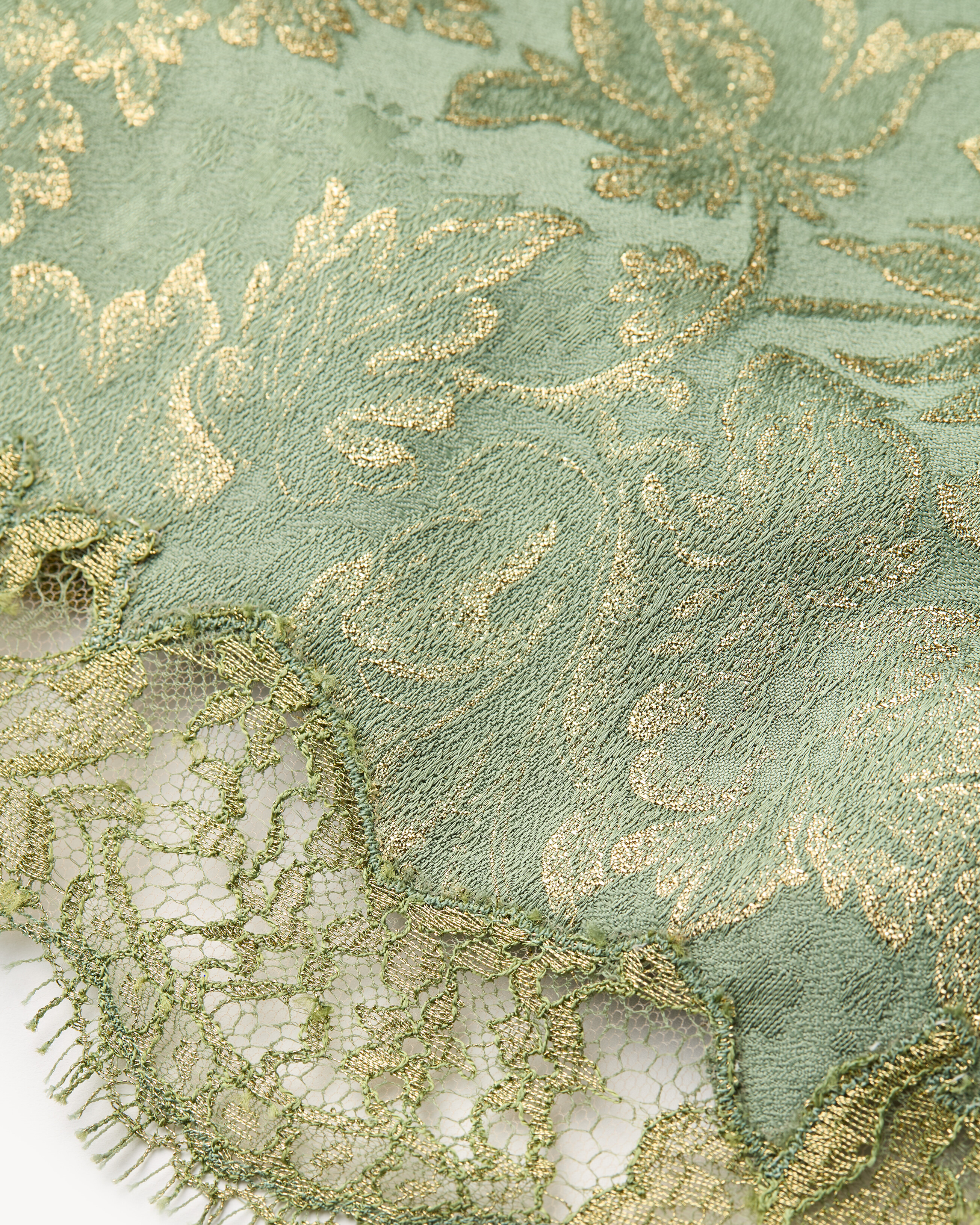baroque mini skirt in jacquard and lace