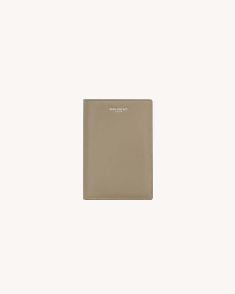 SAINT LAURENT PARIS passport case in smooth leather