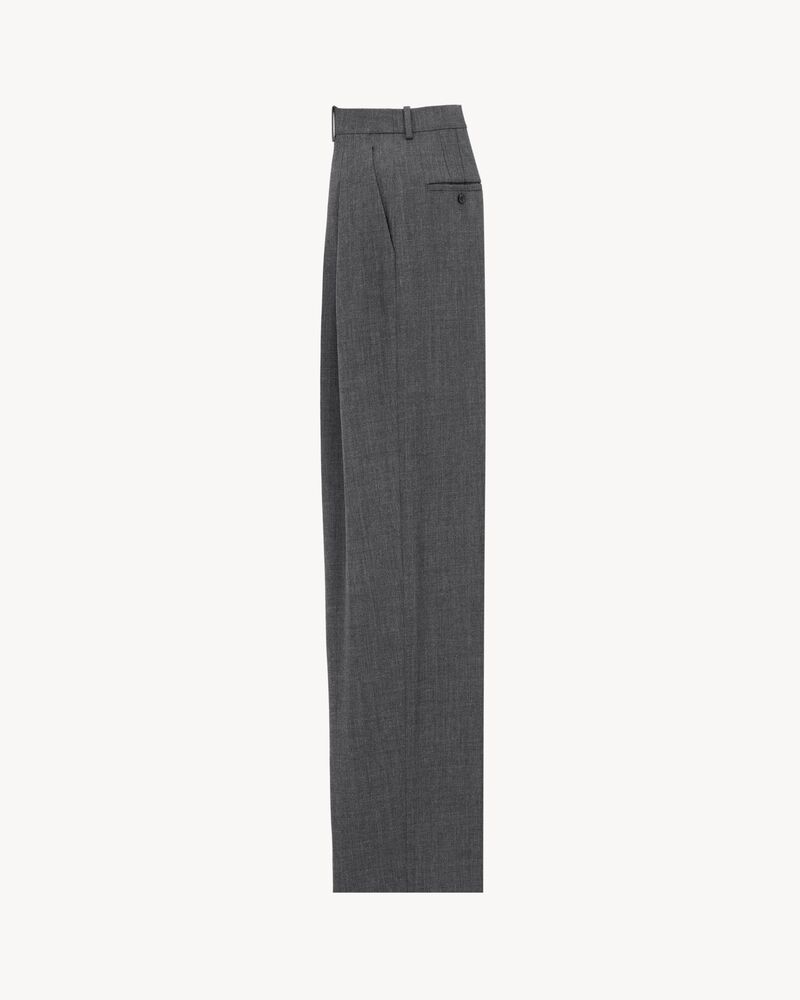 wide-leg pants in wool