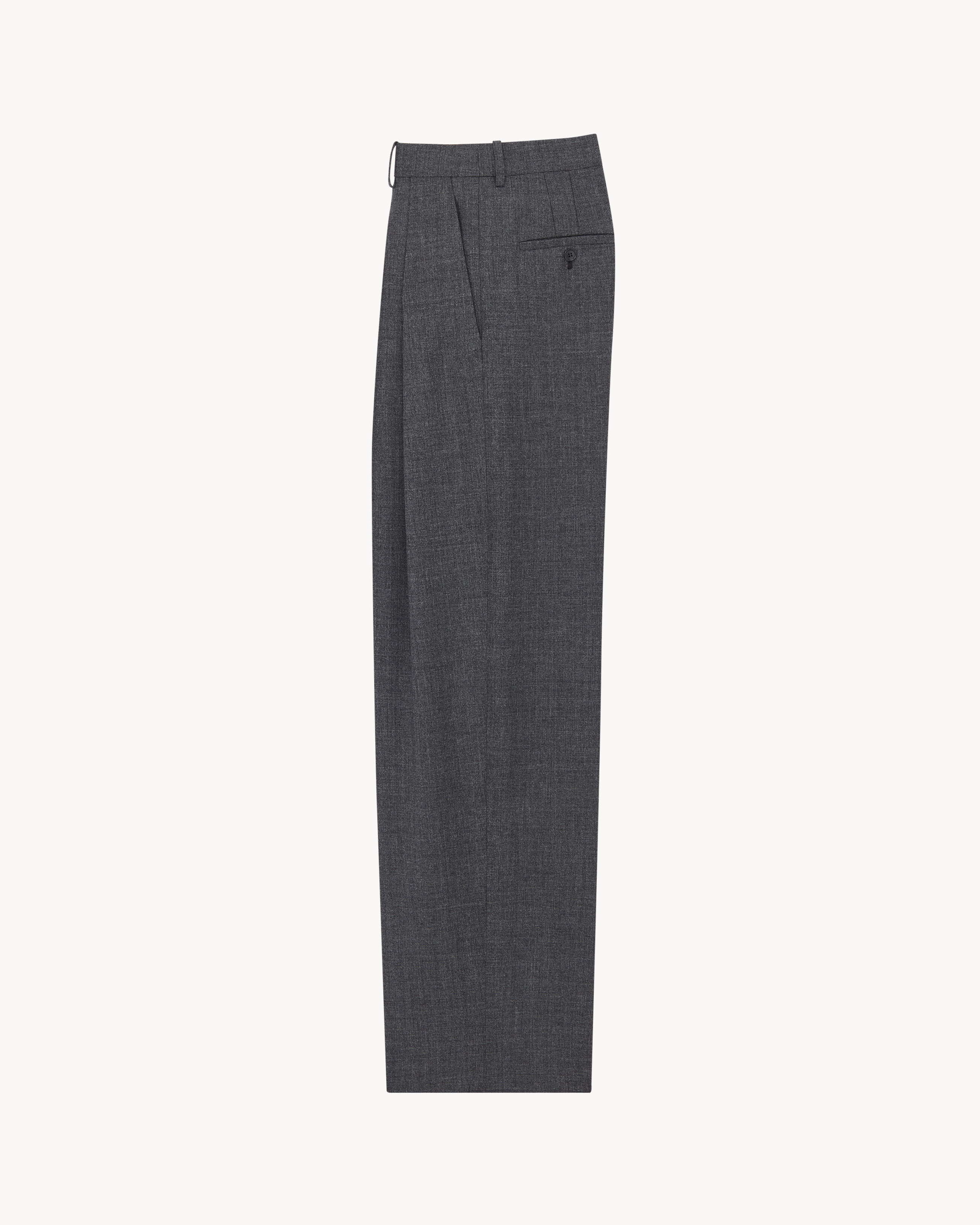 wide-leg pants in wool