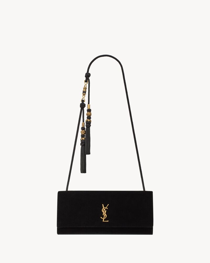 KATE CLUTCH ON CHAIN IN SUEDE