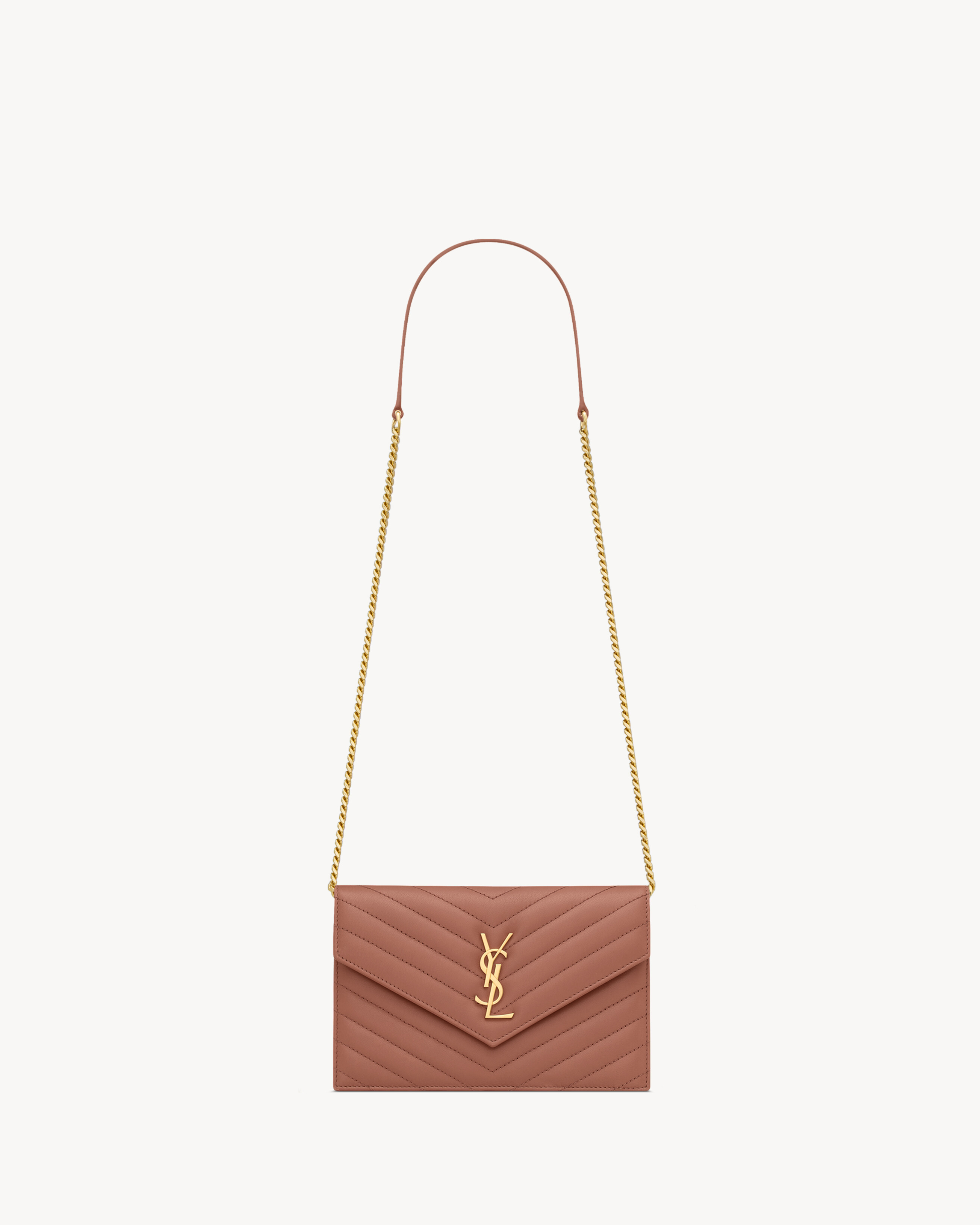 CASSANDRE envelope chain wallet in lambskin