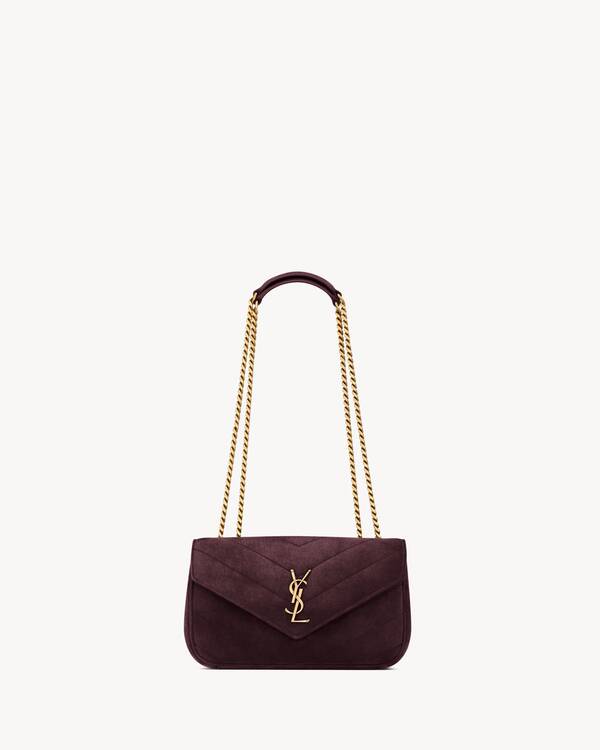 LOULOU麂皮小型MATELASSÉ手袋