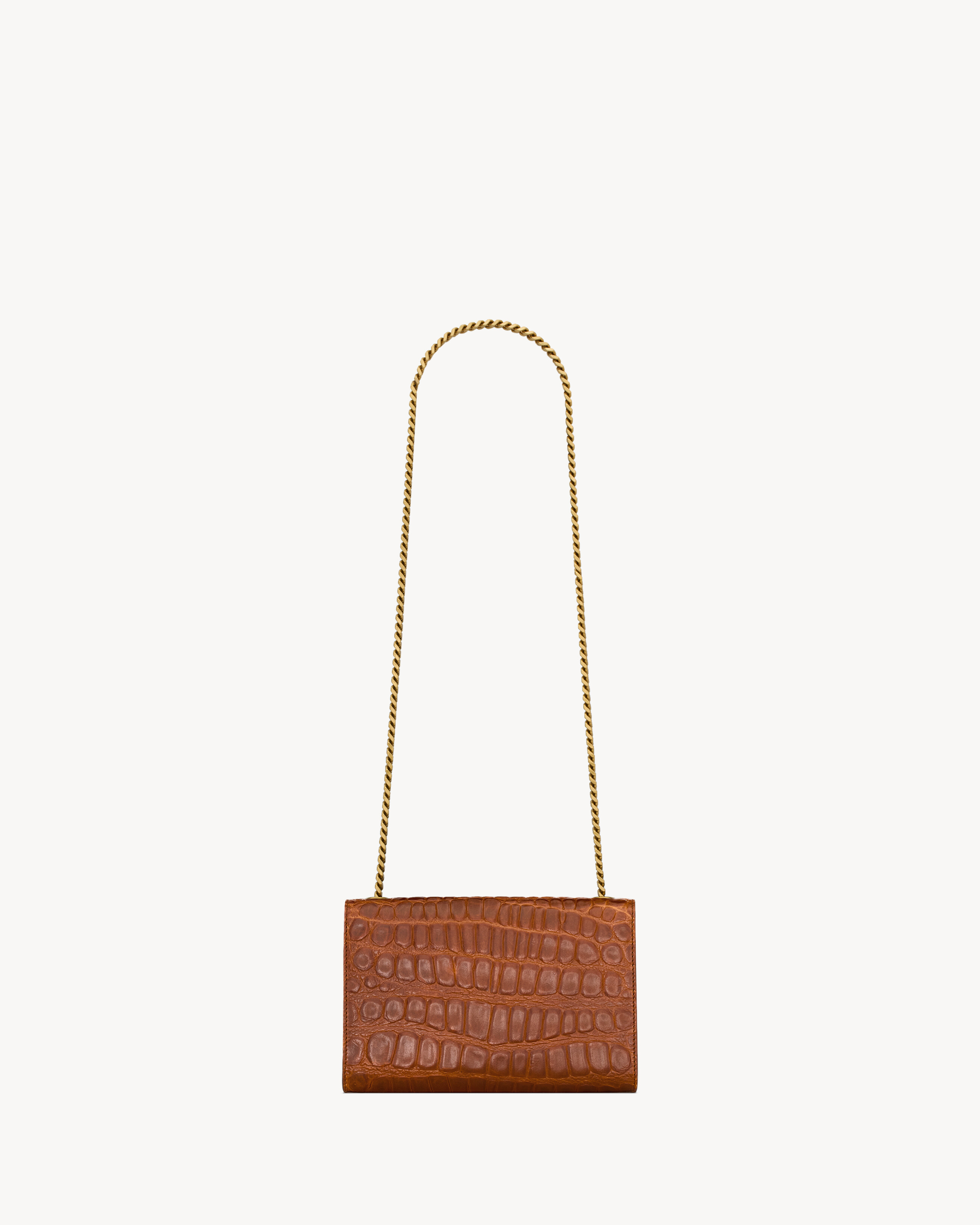 KATE small in crocodile embossed leather