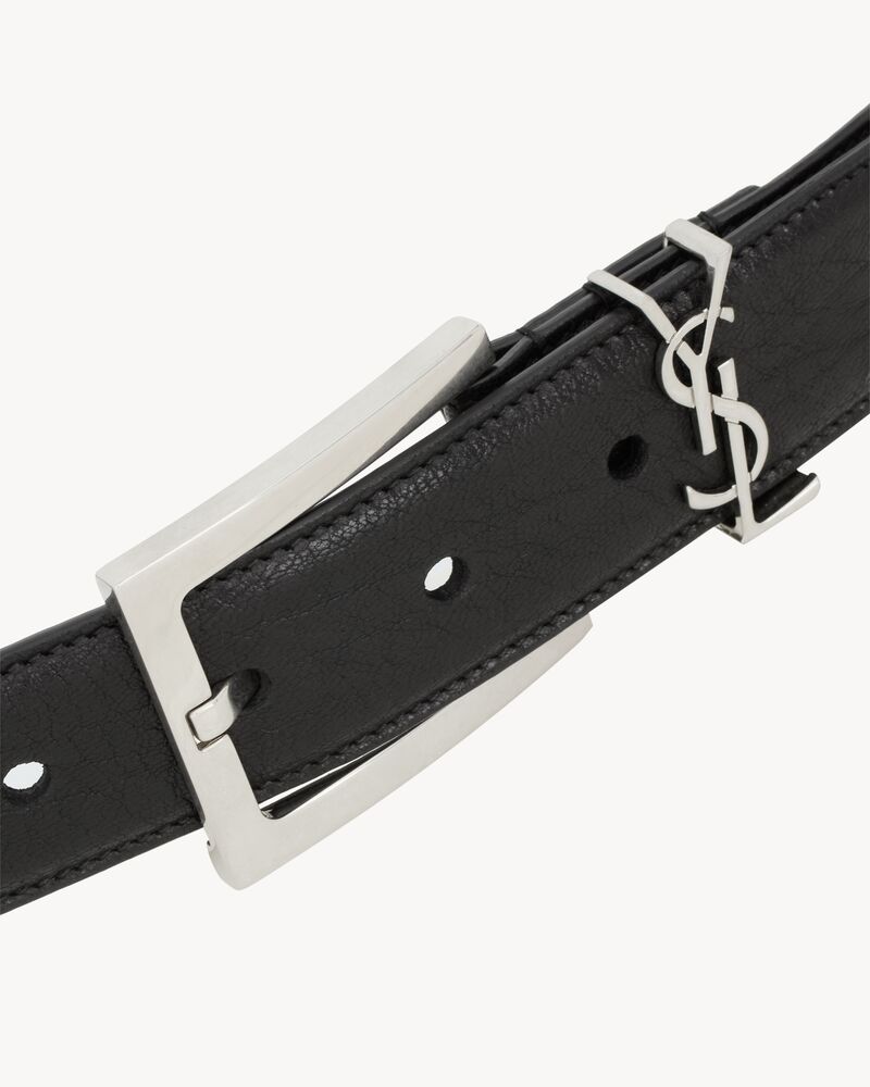 CASSANDRE belt in grained lambskin