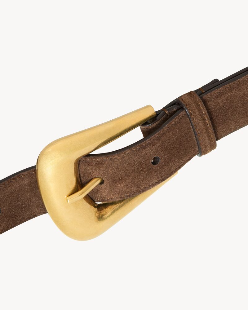 FOLK buckle belt in suede
